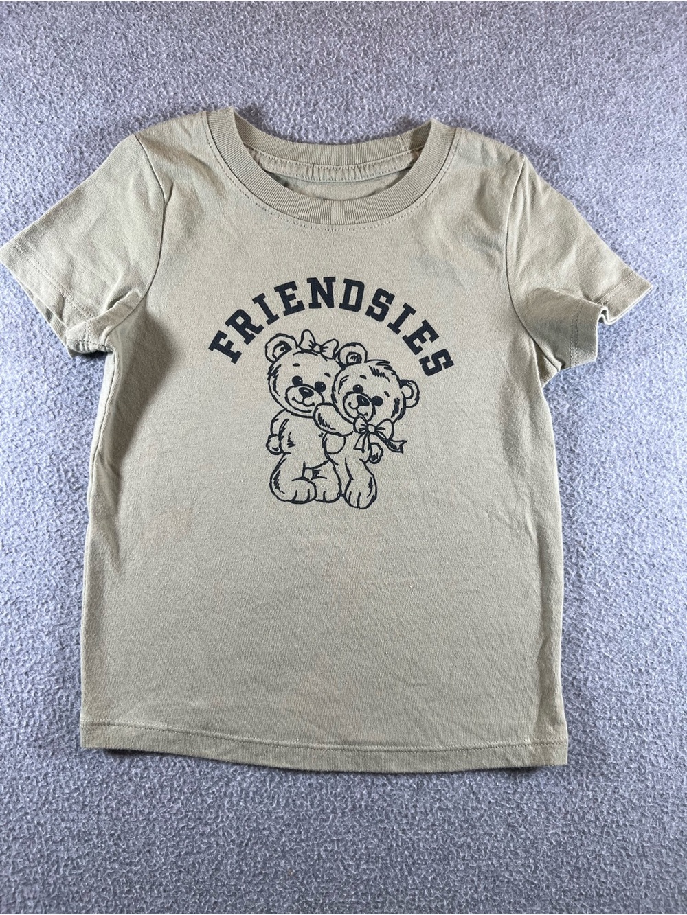 Kids "Friendsies" Graphic Tee - Light Olive Toddler
